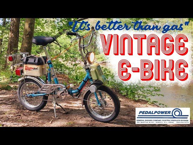 My Vintage 1970's E-Bike, Tour and History [ PedalPower ElectroPed ]