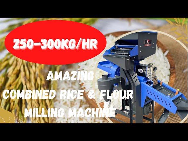 250-300kg/Hour Capacity |Electric Rice & Flour Milling Machine - Affordable, Compact, Durable