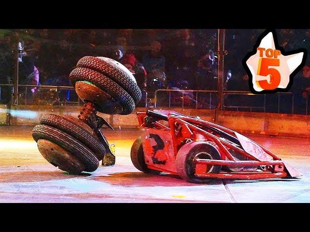 ¡5 mejores PELEAS DE ROBOTS CASEROS! / battlebots