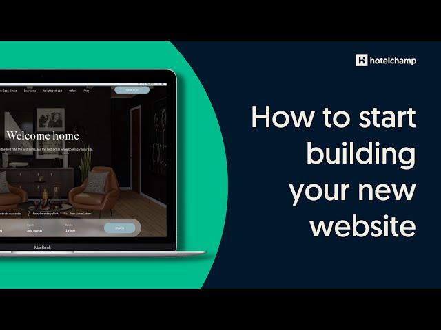 How to get started with Hotelchamp's website builder in just 2 minutes