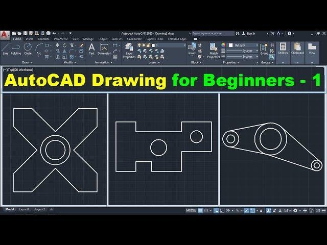 AutoCAD Drawing Tutorial for Beginners - 1