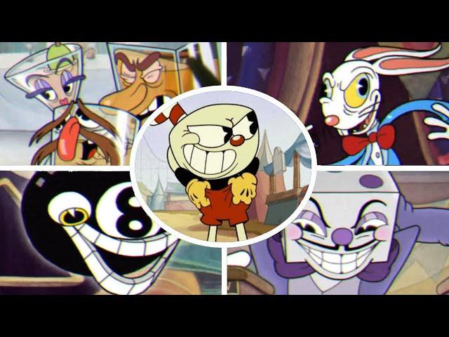 CUPHEAD - ALL CASINO BOSSES + KING DICE