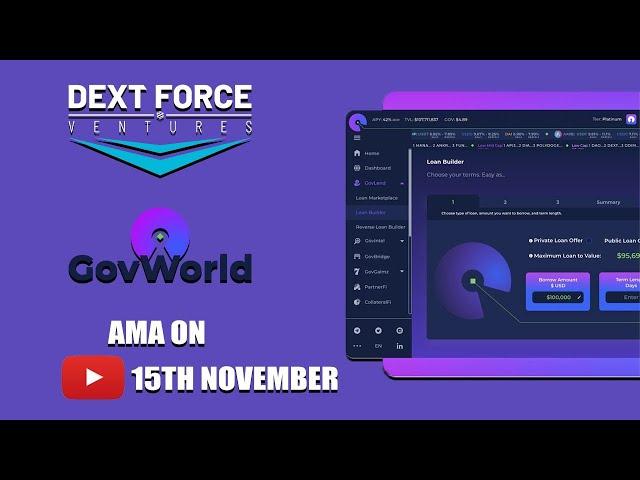 DEXTools x GovWorld AMA: Multi-chain, P2P lending protocol