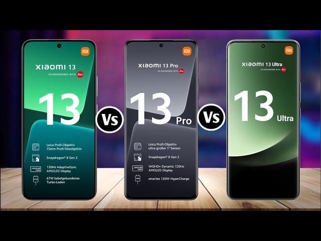 Xiaomi 13 Vs Xiaomi 13 Pro Vs Xiaomi 13 Ultra