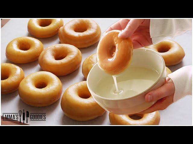 The SOFTEST NO-Knead - NO-Mixer GLAZED DONUTS | Yeast Donuts Better than Krispy Kreme