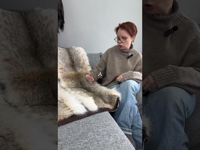Плед из рыси  #shortsvideo #shorts #short #шуба #мех #ателье