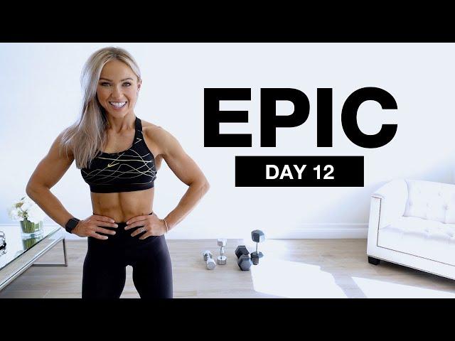 Day 12 of EPIC | Shoulder Workout with Dumbbells