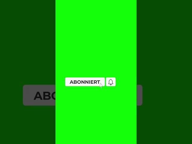 YouTube Abonnieren Button Animation Green Screen