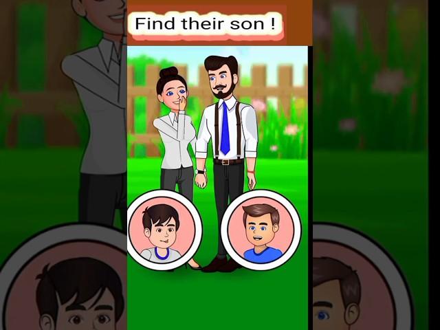 Who is couples son? #funny #chunauti #cartoon #riddles #shorts @MindYourLogic