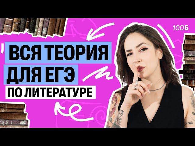 Вся теория для ЕГЭ по литературе. БАЗА | Мария  Коршунова | Литература ЕГЭ