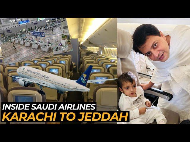 Saudi Airlines Economy Class I Karachi to Jeddah I Pakistan to Saudi Arabia I @Aftab-Channa