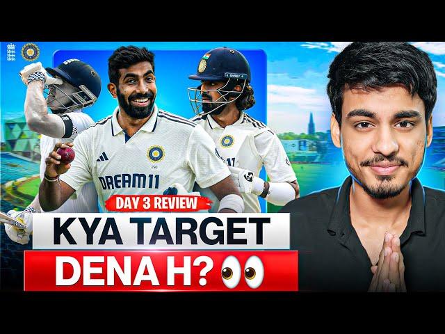 What TARGET INDIA should SET for England? | India vs England Day 3 Review | Cric Point