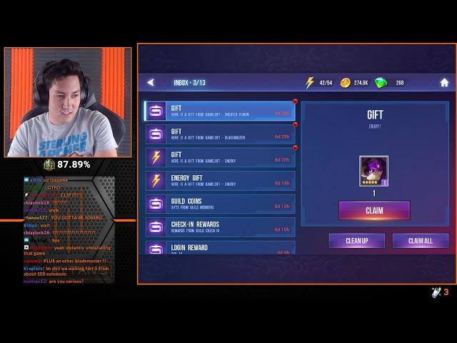 Gameloft Gift Claytano NAT5!!! (Got caught live)