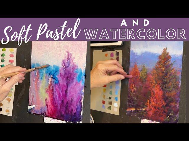 Have You Tried Using Pastel and Watercolor? - Painting Tutorial