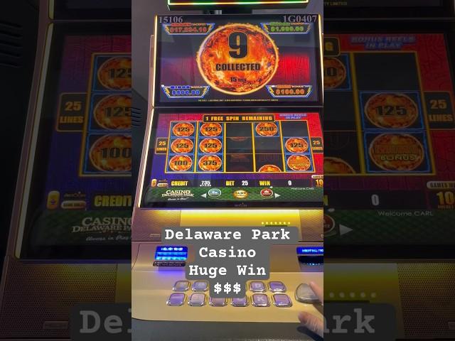 Delaware Park Casino Huge Win $$$ ️️ #money #shorts