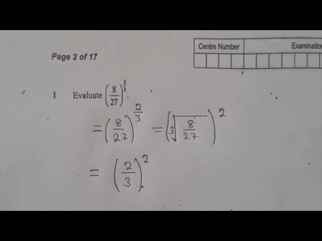 How to Answer 2024 GCE Mathematics Paper 1 in 50 minutes.