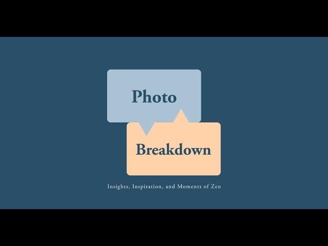 Photo Breakdown, Episode 7 with Scott Wyden Kivowitz