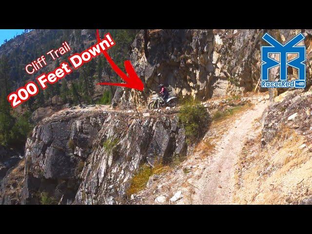 Dirtbikes Ride Cliff Edge Up River | Deadliest Idaho Enduro Motorcycle Trail