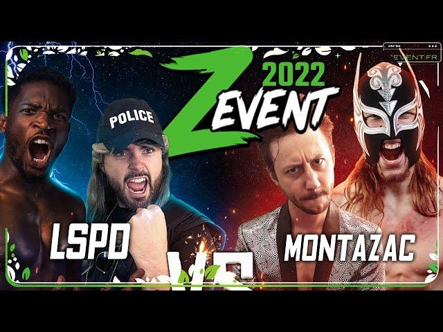 ZEVENT 2022 - Match de catch - Michael & Kuro VS Fab & Aigle Blanc, le choc des titans !!