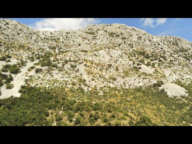 Drone view - hillside of Split Croatia