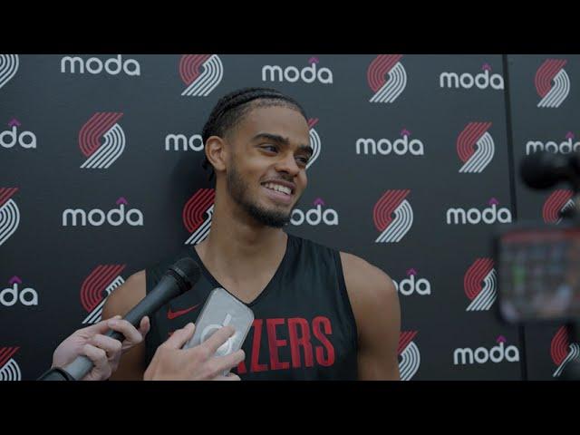 Rayan Rupert Media Availability | NBA Summer League | Portland Trail Blazers