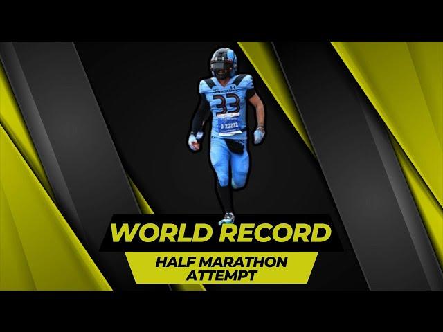 Guinness World Record Attempt: Fastest Half Marathon in Football Gear | Dallas Marathon Raceday Vlog