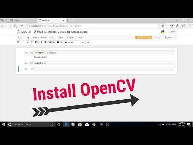 How to install Opencv on Anaconda