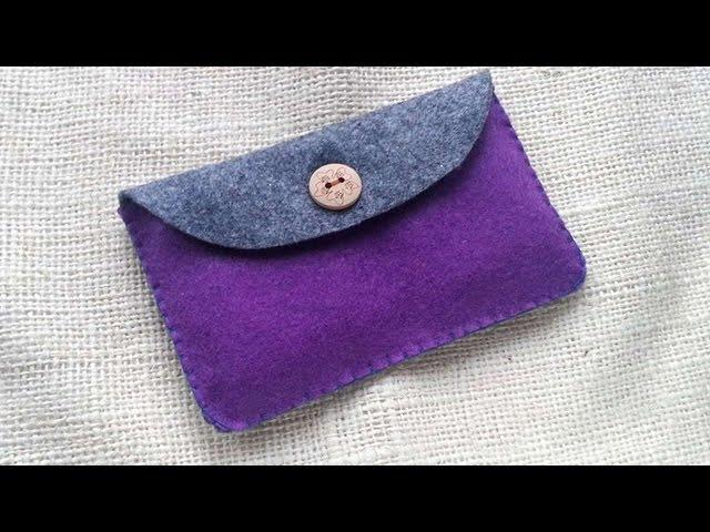 How To Create A Simple Felt Purse - DIY Crafts Tutorial - Guidecentral