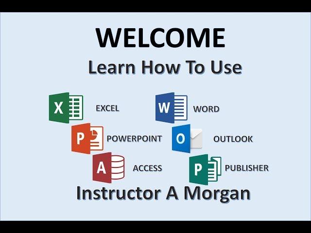 Professor Adam Morgan - Microsoft Office Instructor - MOS Tutorials - MS 2016 365 Tutorial - Word