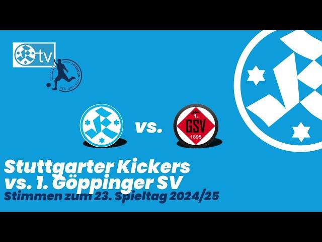 23. Spieltag Regionalliga Südwest 2024/25 Stimmen Stuttgarter Kickers - 1. Göppinger SV