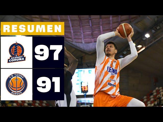 LEYMA CORUÑA 97-91 GRUPO URETA TIZONA BURGOS | RESUMEN LEB ORO