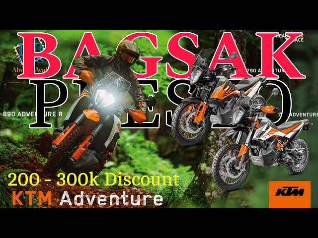 BIGGEST DISCOUNT SALE ! 300K less KTM ADVENTURE Models 390,790,890  with CASH Discount  - alamin mo