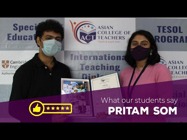 TEFL course in India | Testimonials | Pritam Som | TESOL certificate job opportunities