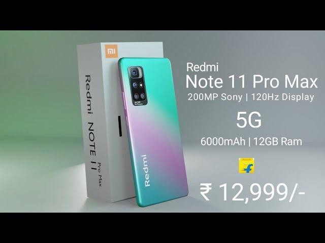 Redmi Note 11 Pro Max: 108MP SONY Camera, 5G | 120Hz Display, 6000mAh Battery #RedmiNote11Series​