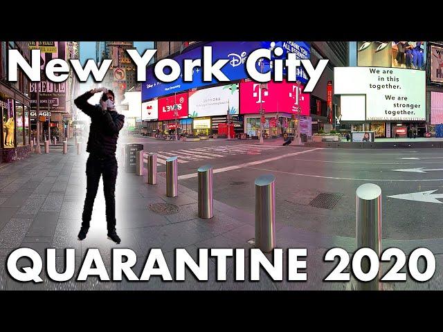 NYC Streets Quarantine 2020, Time Square, 6th Avenue, Broadway, Quiet New York City CAPTURED