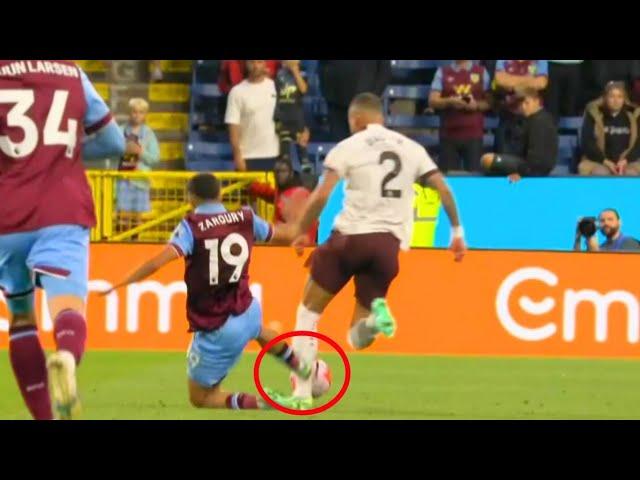 Anass Zaroury RED CARD Vs Manchester City