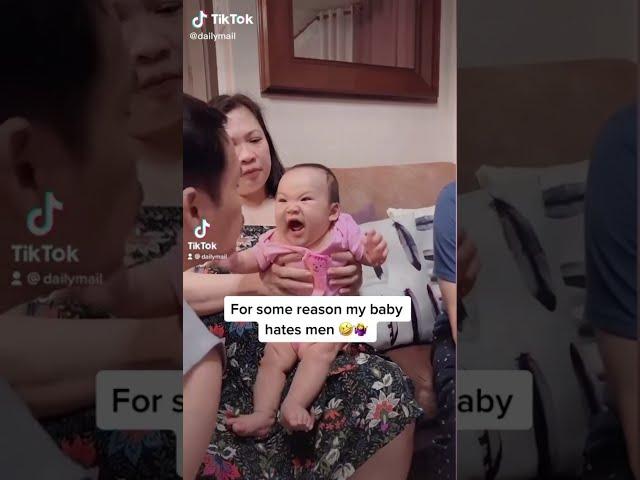 THIS BABY SEEMS TO HATE MEN  | Tiktok: ViralPress