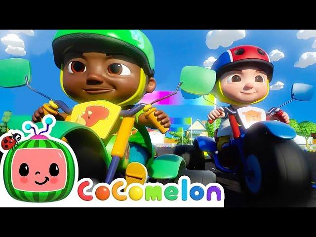 Bike Race Song  CoComelon Nursery Rhymes & Kids Songs Time for Music! 