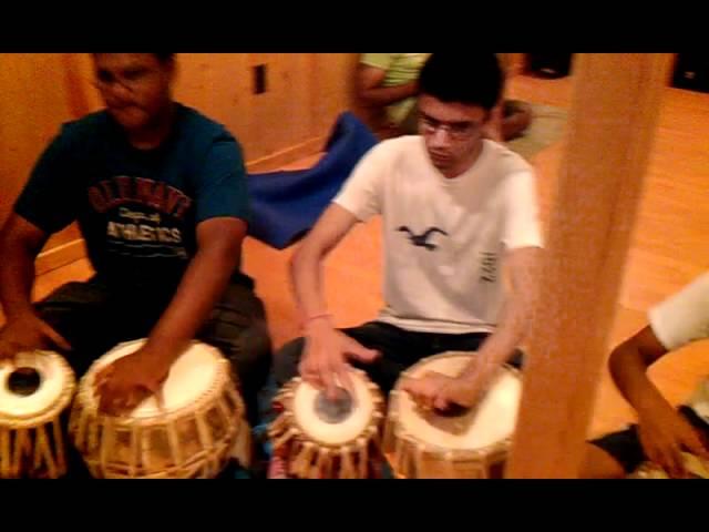 Group Tabla Practice Session