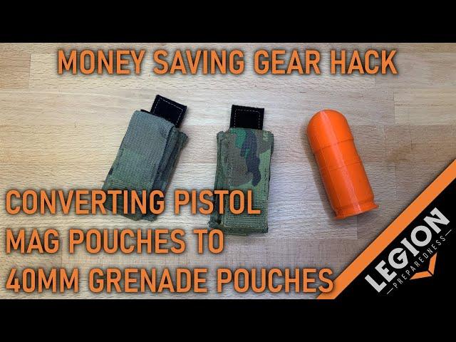 Money Saving Gear Hack - Converting the Eagle Industries M9 Kydex Mag Pouch to a 40mm Grenade Pouch