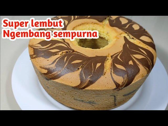 RESEP DAN CARA PALING MUDAH BIKIN BOLU MARMER ( lembut dan mengembang sempurna)