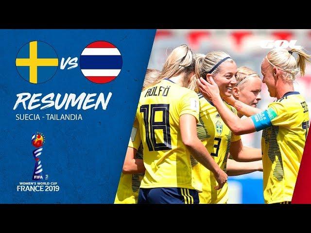 RESUMEN | Suecia 5-1 Tailandia