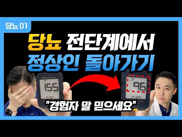 (2025당뇨01) 당뇨 전단계& 당뇨인에서 정상인 돌아가기-설계도 작성편