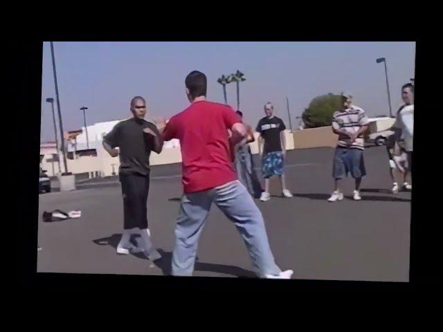 Stabilized Fights - Karate Kid in the Parking Lot Throwdown One Punch