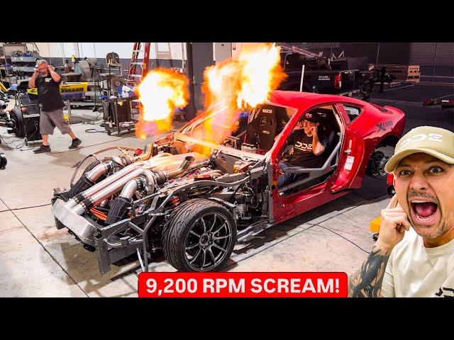 DYNO TUNING TWIN TURBO FERRARI F12 SHOOTING FLAMES! 