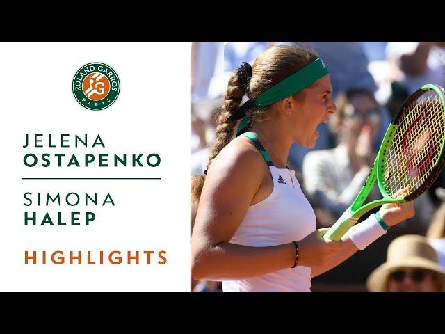 Jelena Ostapenko v Simona Halep Highlights - Women's Final 2017 | Roland-Garros