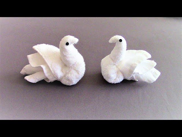 How to fold Towel Bird - Towel Swan Duck | Housekeeping Towel Art | Towel Animal Origami |