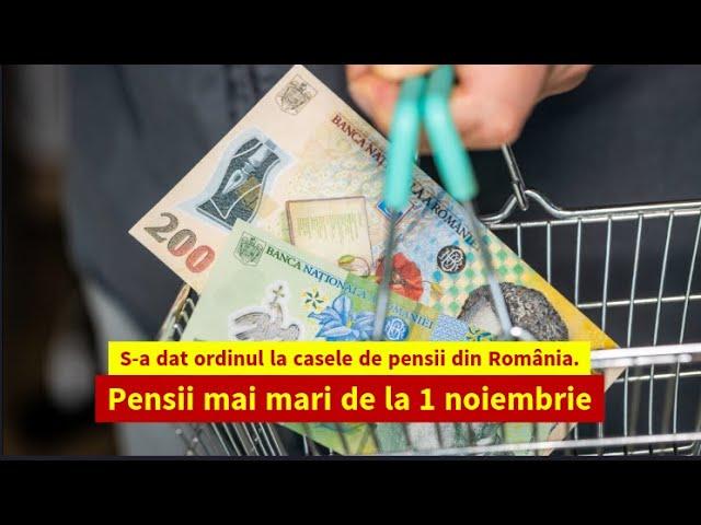 S-a dat ordinul la casele de pensii din România. Pensii mai mari de la 1 noiembrie