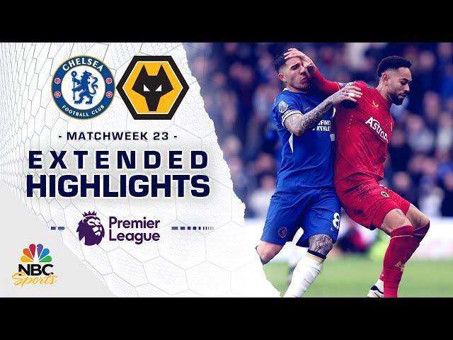 Chelsea v. Wolves | PREMIER LEAGUE HIGHLIGHTS | 2/4/2024 | NBC Sports