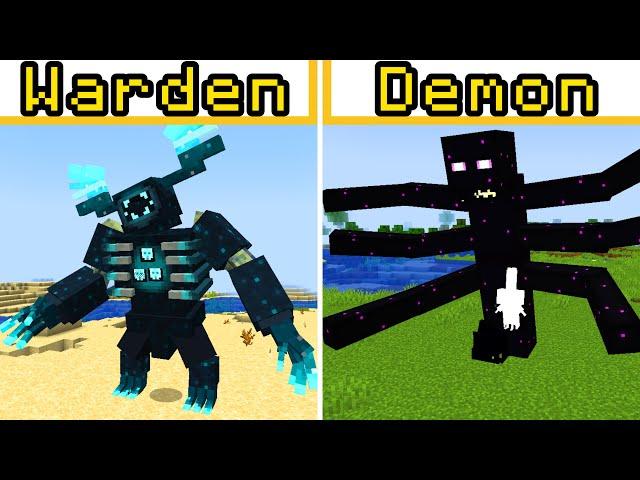 10 Amazing Minecraft Mods ! (1.20.1 ＆ 1.21.1) | DEMON ＆ WARDEN ！